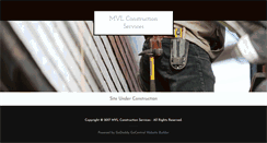 Desktop Screenshot of mvlconstructionservices.com