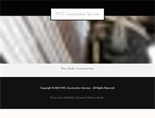 Tablet Screenshot of mvlconstructionservices.com